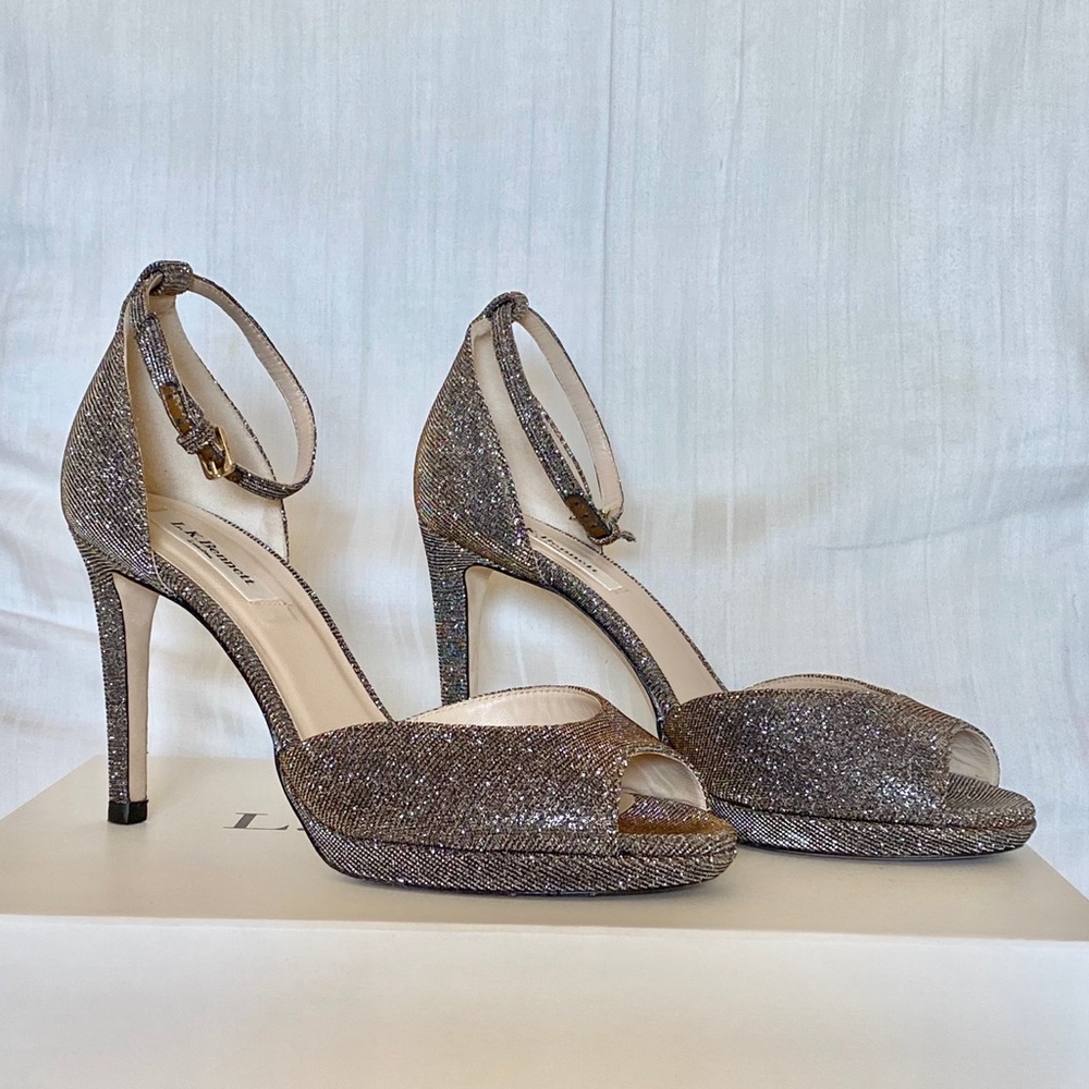 L. K. Bennett Yasmin Stiletto, Metallic